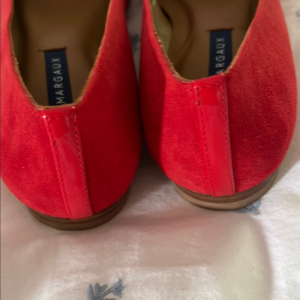 Margaux Women's Red Flats - Picture 4 of 5